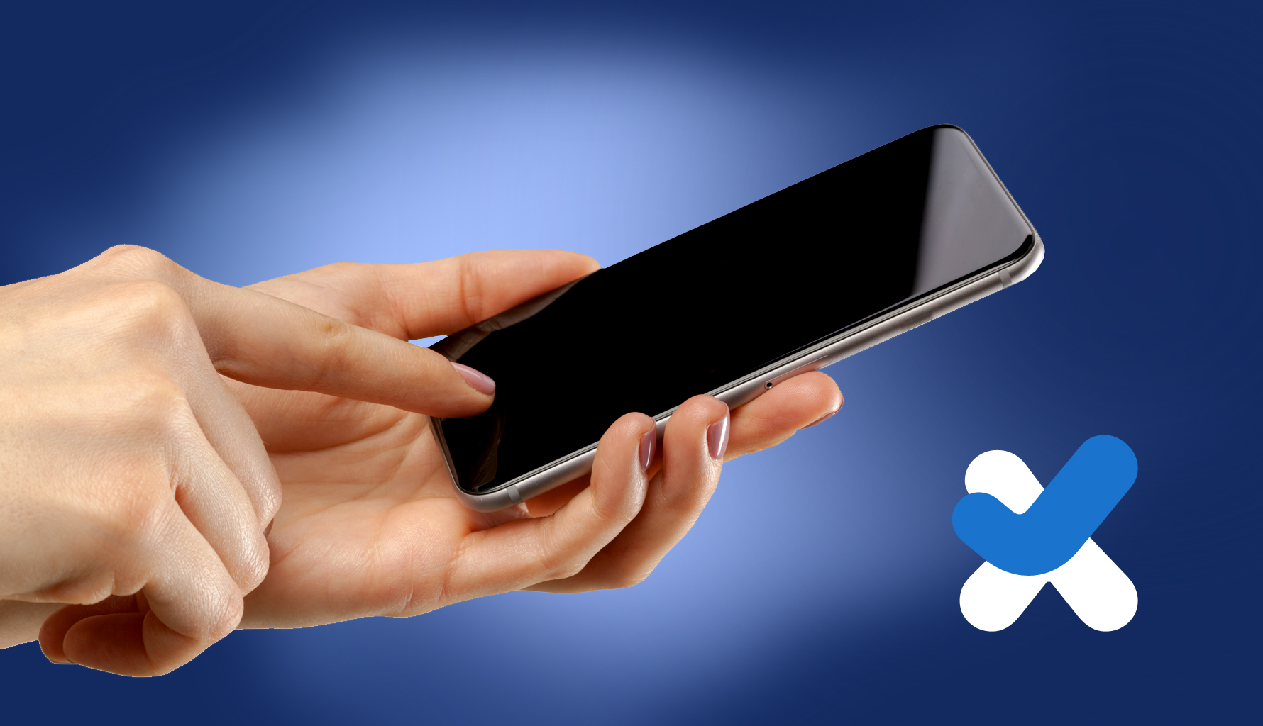 Telefonul reparat in cutie, gata de expediat inapoi la client